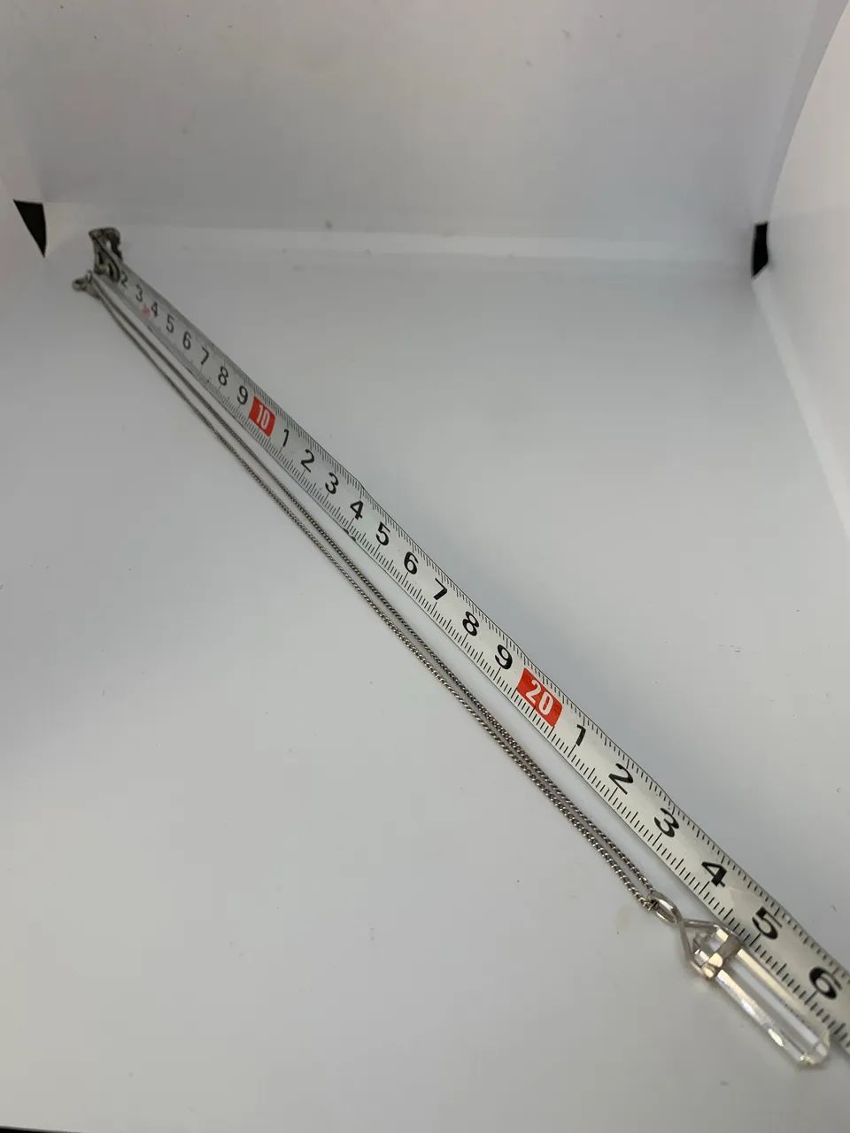 colar de prata com pingente de cristal - Foto 3