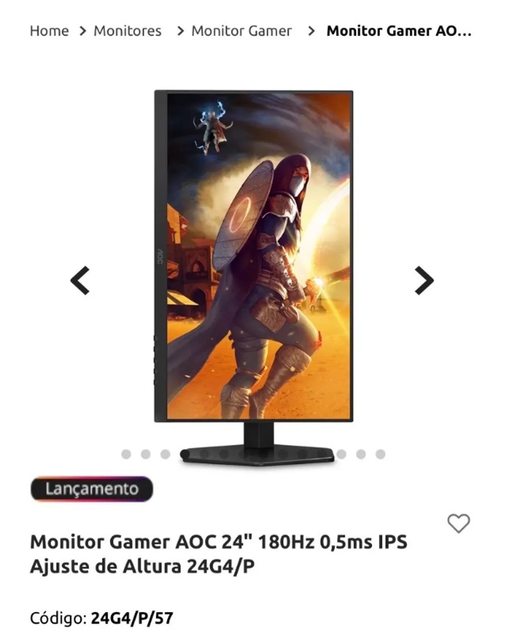 Monitor AOC gaming 180hz - Foto 3