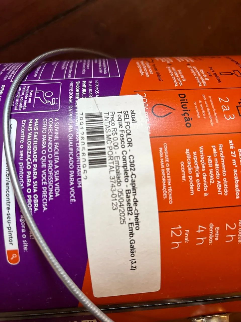 Tinta Acrílica Premium Fosco Completo Suvinil 3,2L - Foto 2