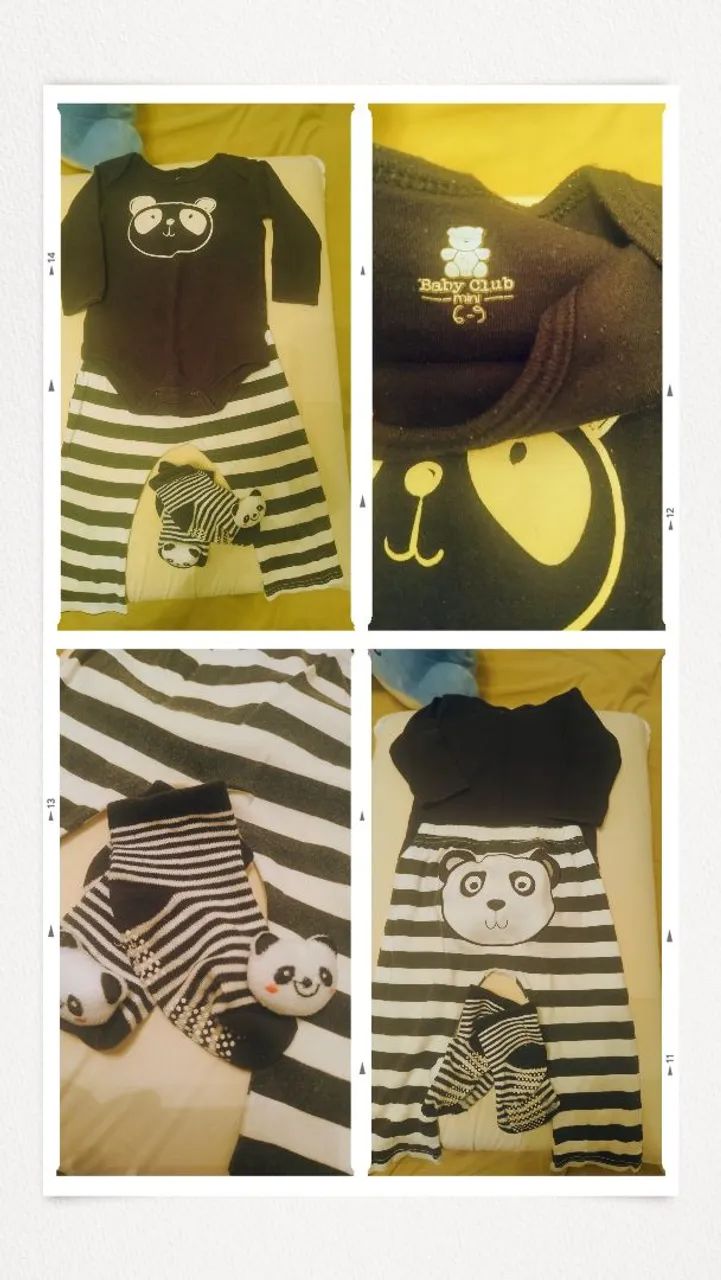 Conjunto Panda Baby Club MINI 6-9 meses