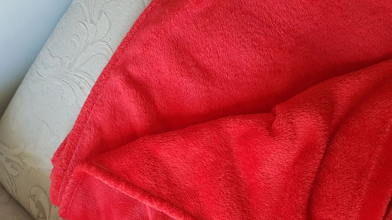 Cobertor de microfibra fino vermelho - Foto 2