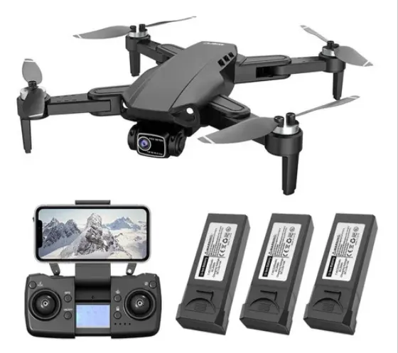 Drone L900 Pro Se 4k Motor Brushless Gps 1,2km 25m - 3 Bat. Cor Preto