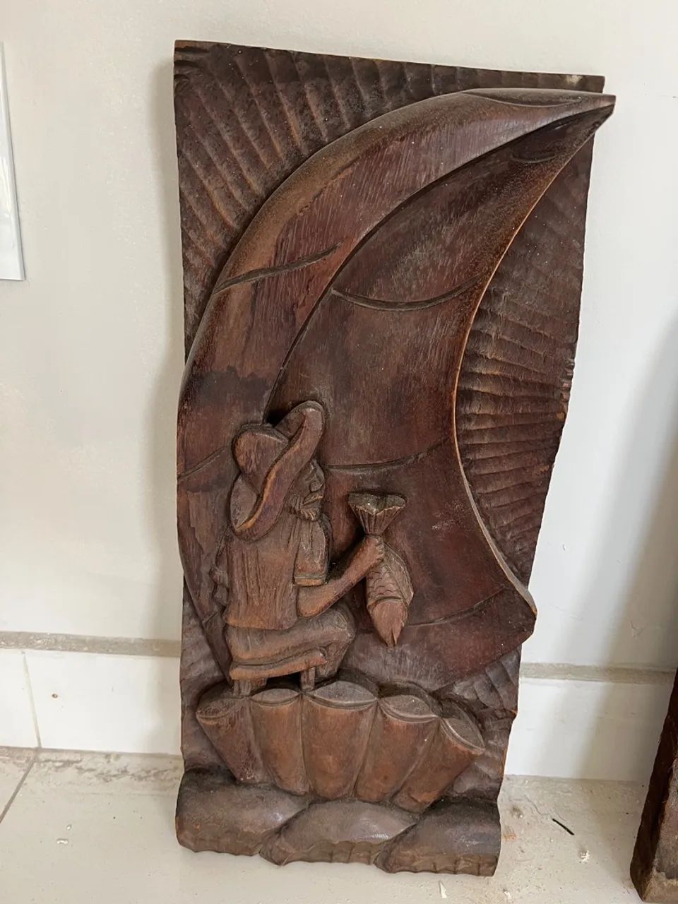 Esculturas em madeira entalhada - Conjunto decorativo - Foto 3