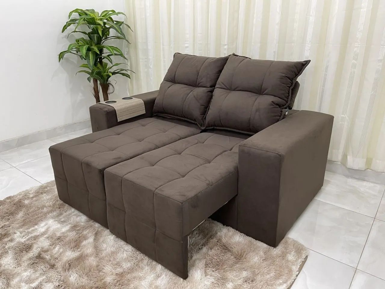Sofá retrátil luxo 1.50 CM - ENTREGA HOJE !!! 