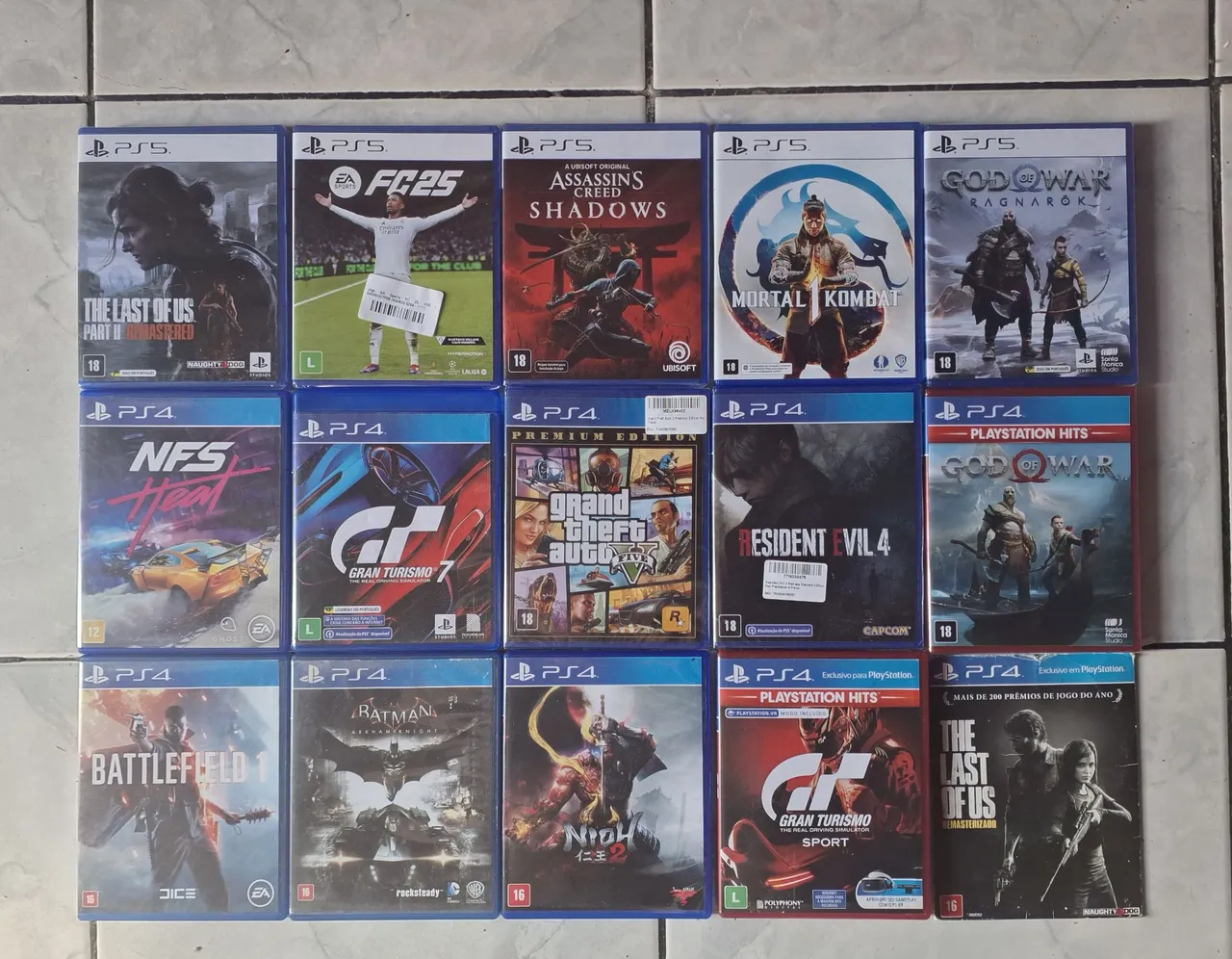 Jogos de ps4 e ps5 original