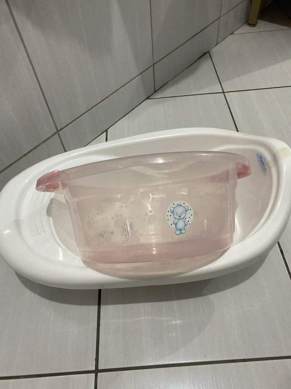 Kit Banheira e Bacia Para Bebê  - Foto 4