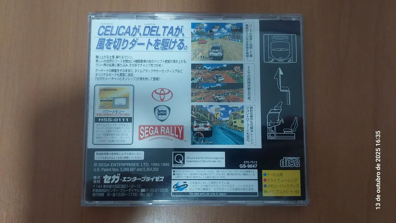 Sega Rally original Sega Saturn  - Foto 2