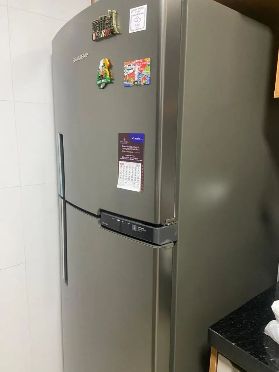 Geladeira Brastemp Frost Free Duplex 375L Inox - BRM44HK  - Foto 2