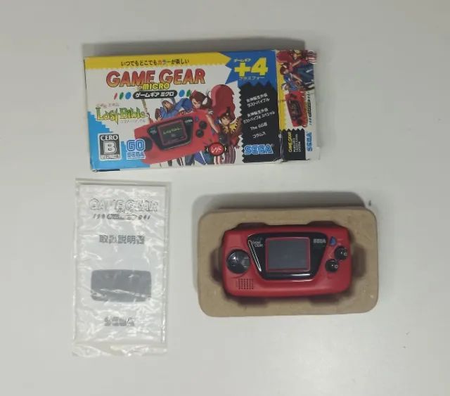 Game gear Micro Vermelho original com 4 jogos na memória, aceito cartão. - Foto 2
