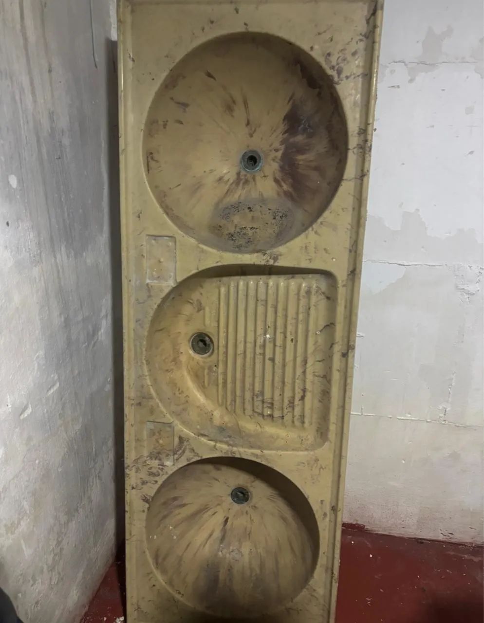 Balcão para lavar roupa com 3 Cubas64850324743811120