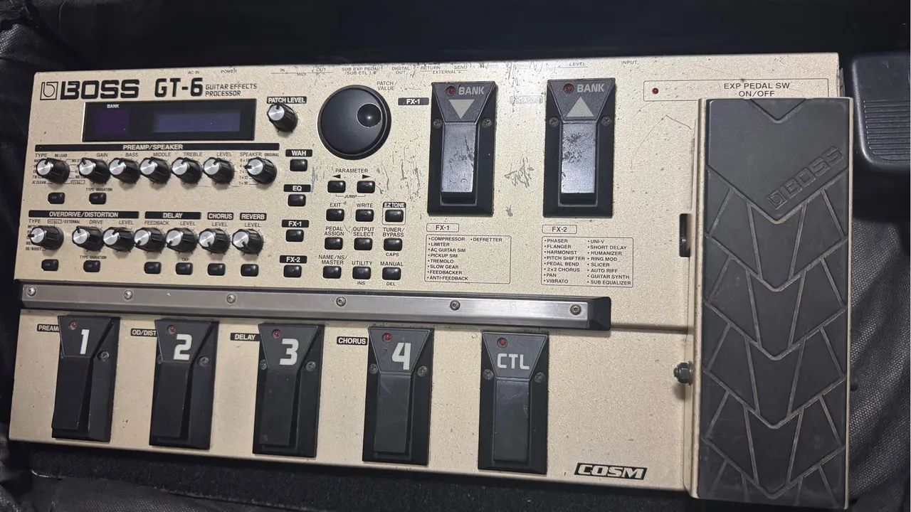 Pedaleira Boss Gt-6 (ñ Line 6, Zoom, Kemper, Gt1, Digitech)
