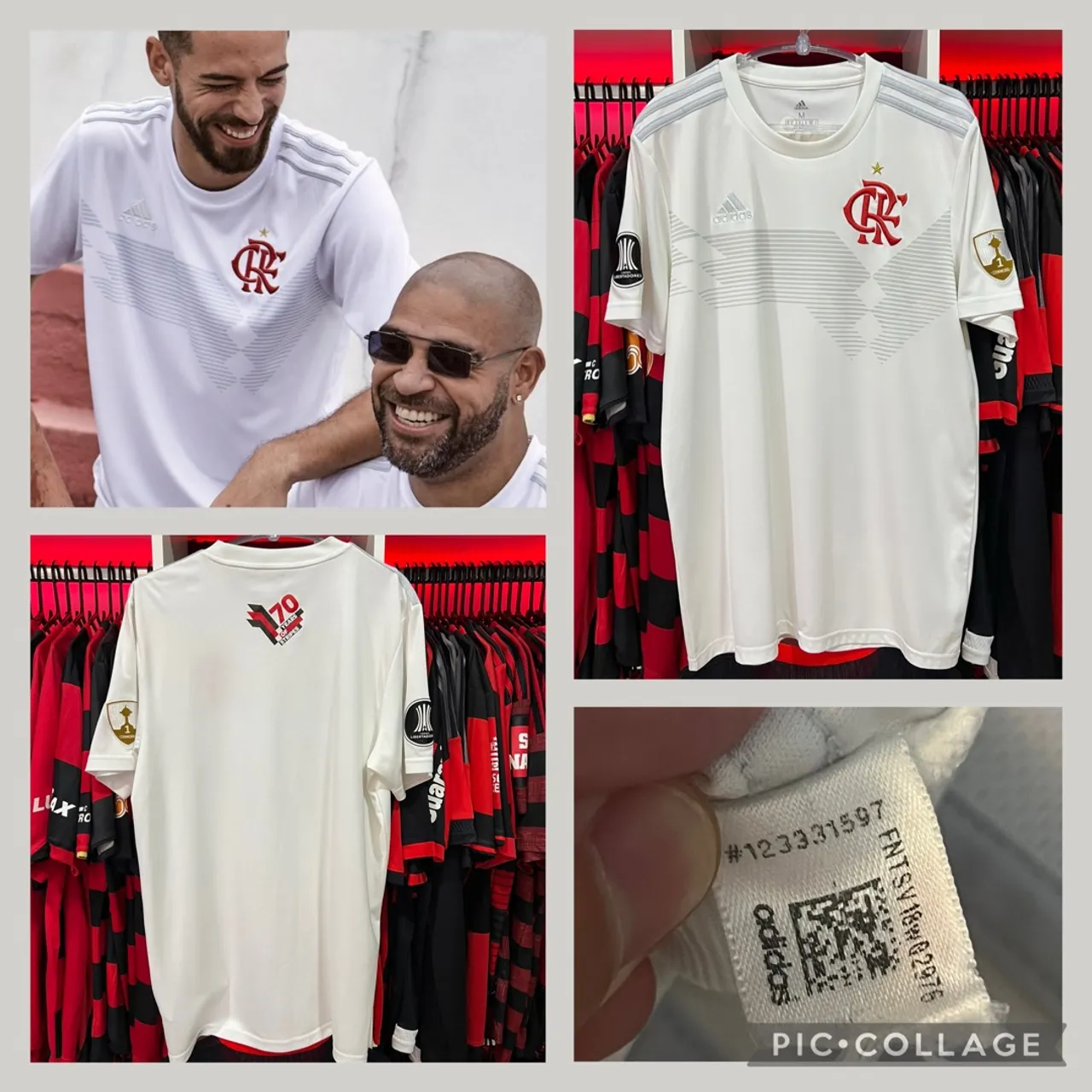 Camisa Comemorativa - 70 Anos da Adidas / Flamengo 2019