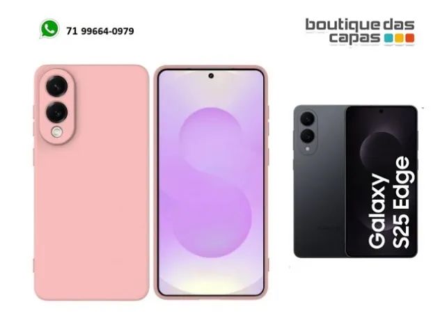CAPA CASE TPU COM PROTEÇÃO CAMERA SAMSUNG S25 EDGE