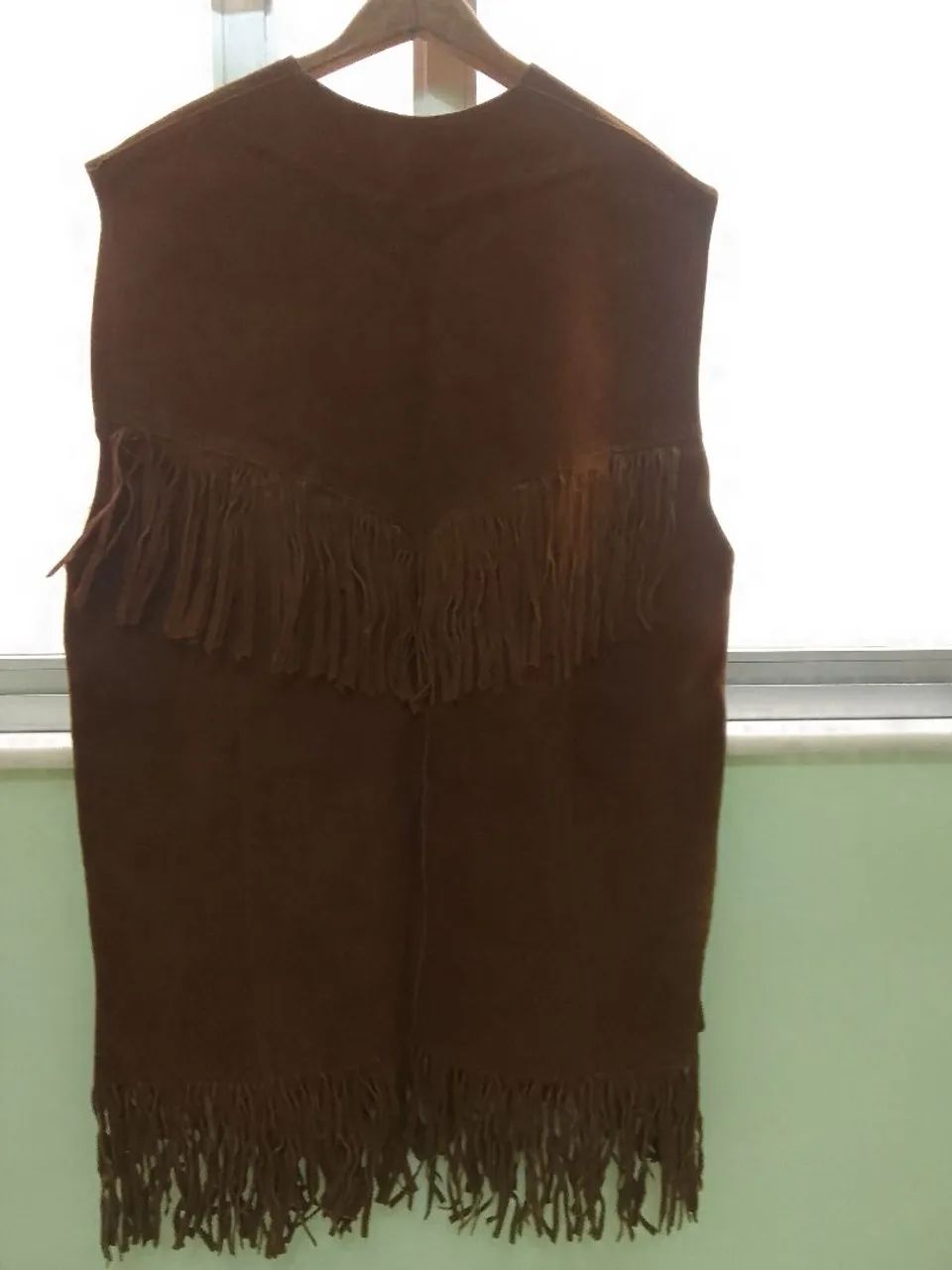 Jaqueta de couro  vintage comprido  - Foto 3
