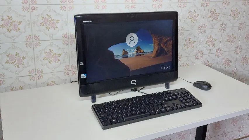 Computador All-in-One HP Q1-1320br Intel Atom D510- 4Gb- Ssd 256Gb - Wifi - 18.5"- Win 10  - Foto 3