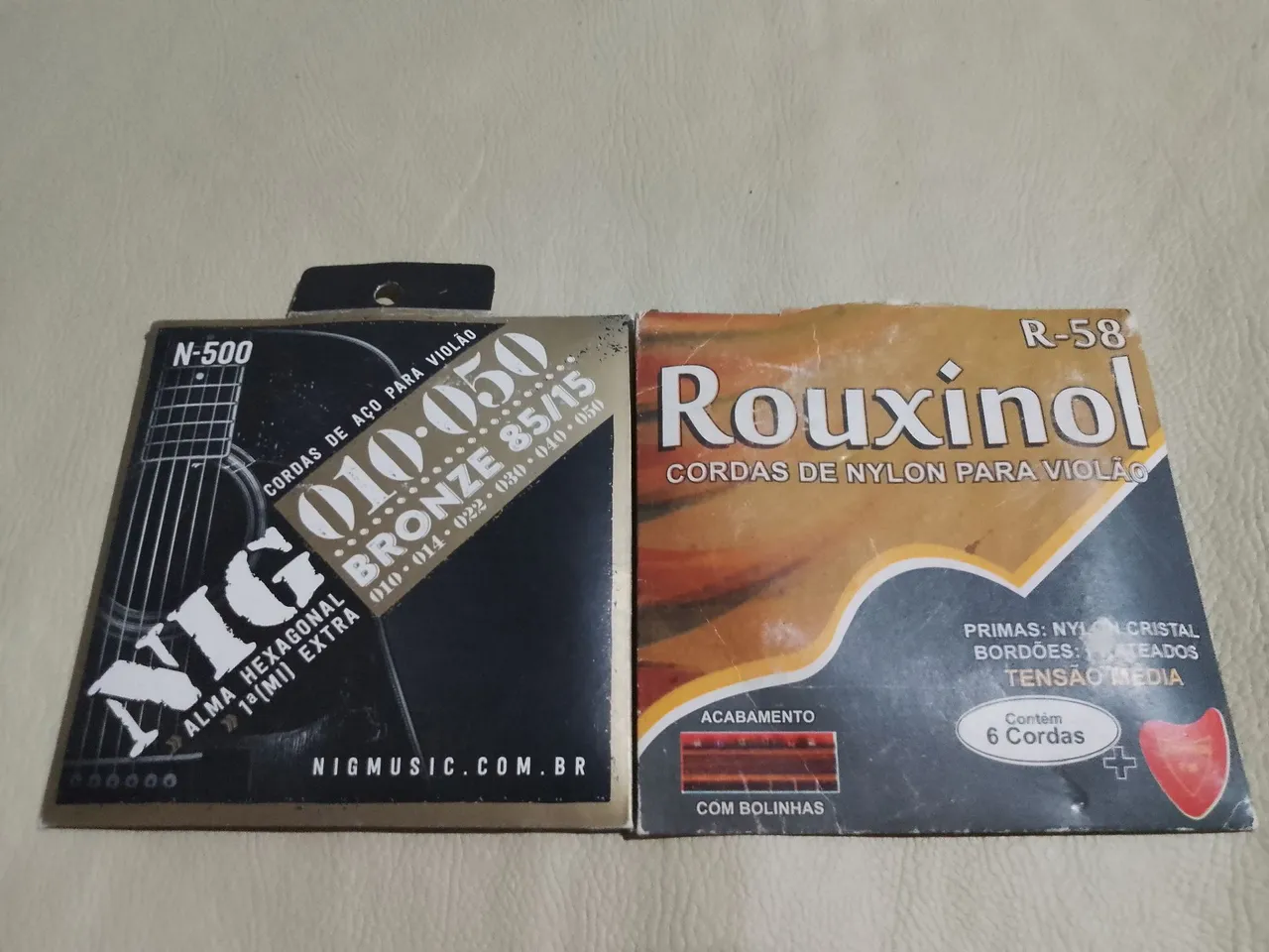 Cordas NIG e Rouxinol p/ Violão