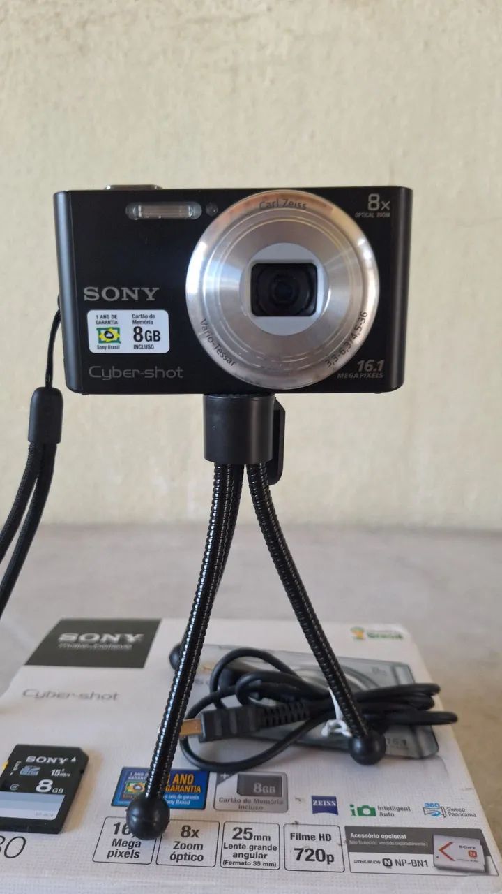 Câmera Digital Sony Cyber-shot DSC - W730 16.1 MP com Zoom Óptico 8x - Foto 2
