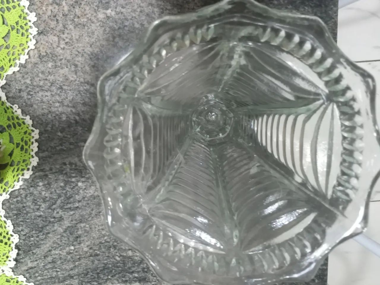Vaso Transparente Anos 80 Lindo Antigo  - Foto 5