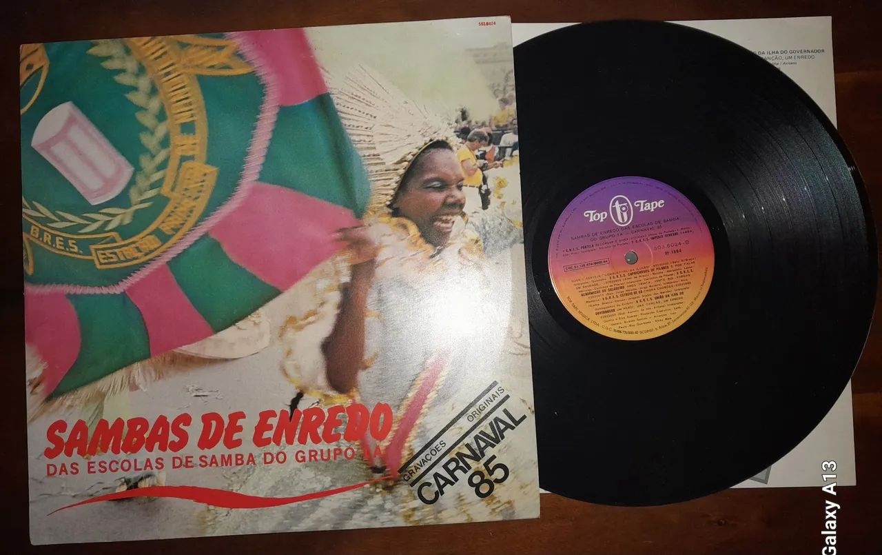 Vinil Sambas de Enredo - Carnaval 85