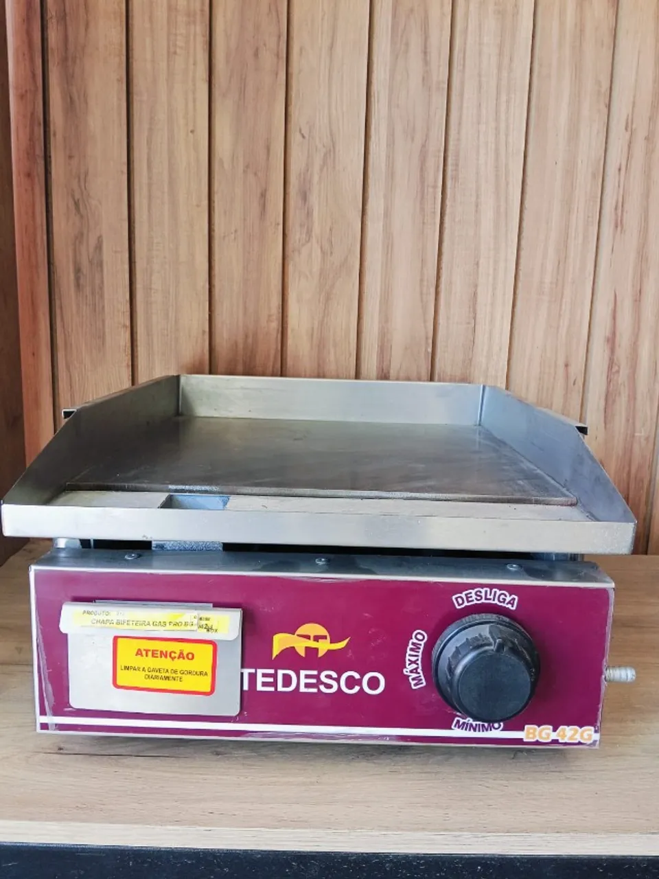 Chapa a Gás 0,42m PRO BG-042G - Tedesco cod 712