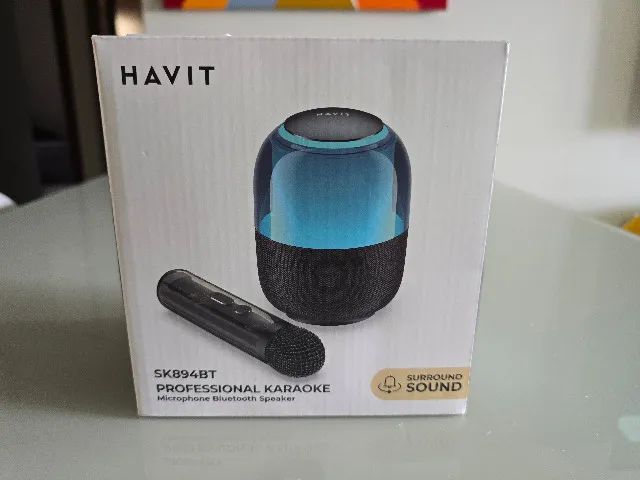 Microfone Karaokê Profissional Bluetooth Havit SK984BT - Novo - Foto 2