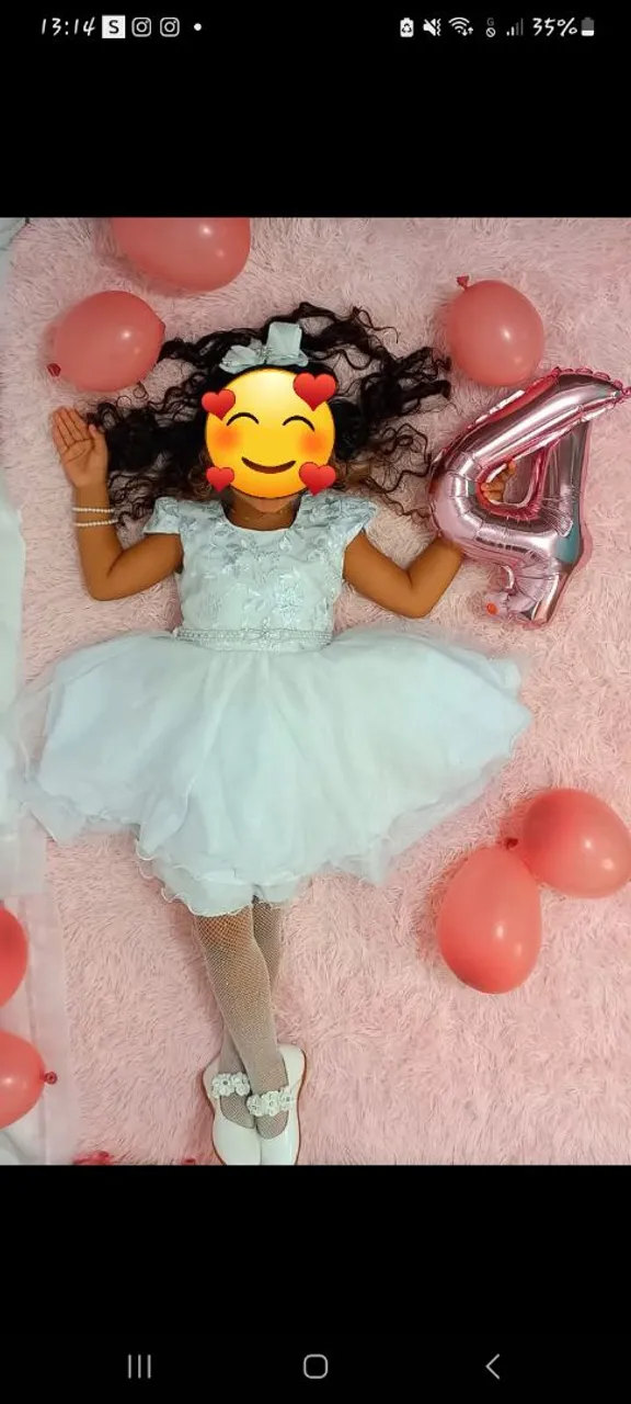 Vestido de festa infantil