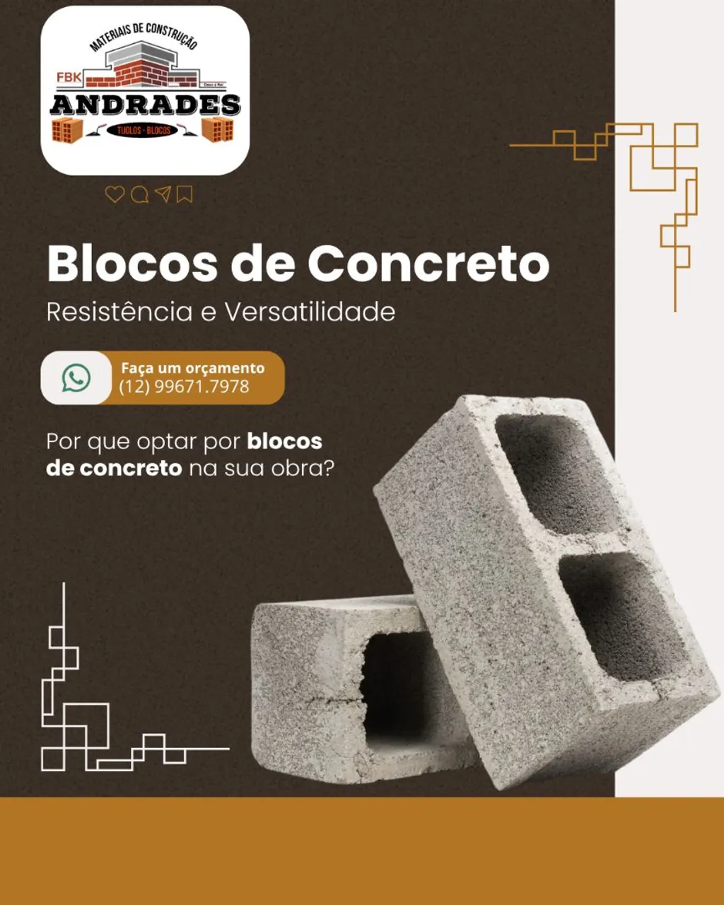 Blocos de Concreto para sua obra!