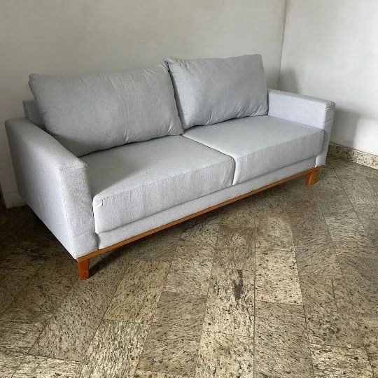 Sofa Living Brunet 1,80 m Linho-Entrega Rápida - Foto 2