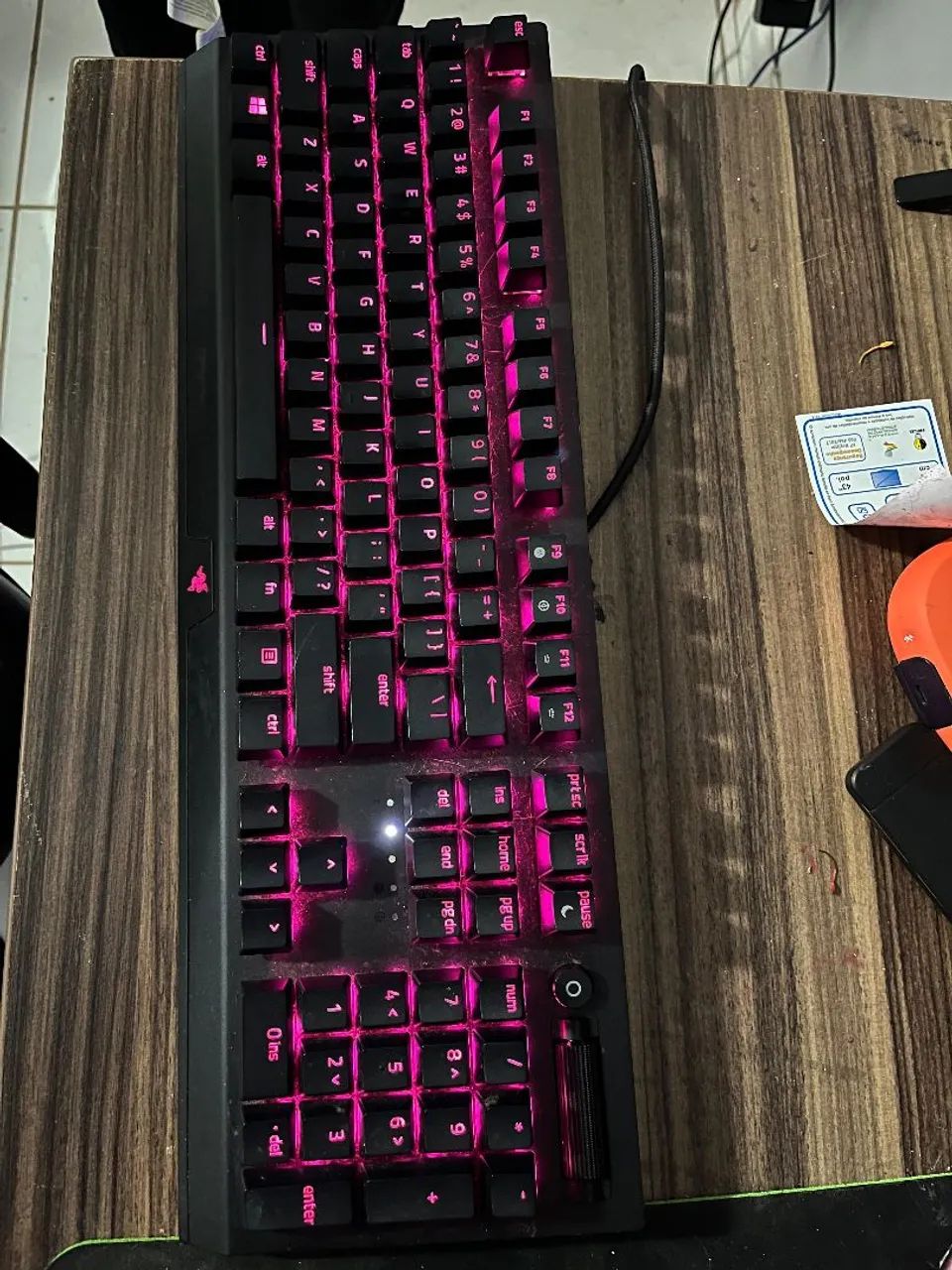 Teclado razer blackwidow + mouse benQ zowie - Foto 3