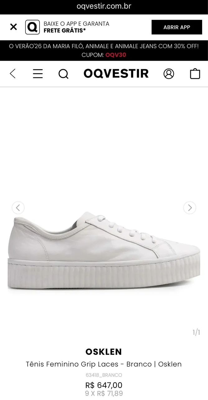 Tênis osklen grip laces - Foto 3