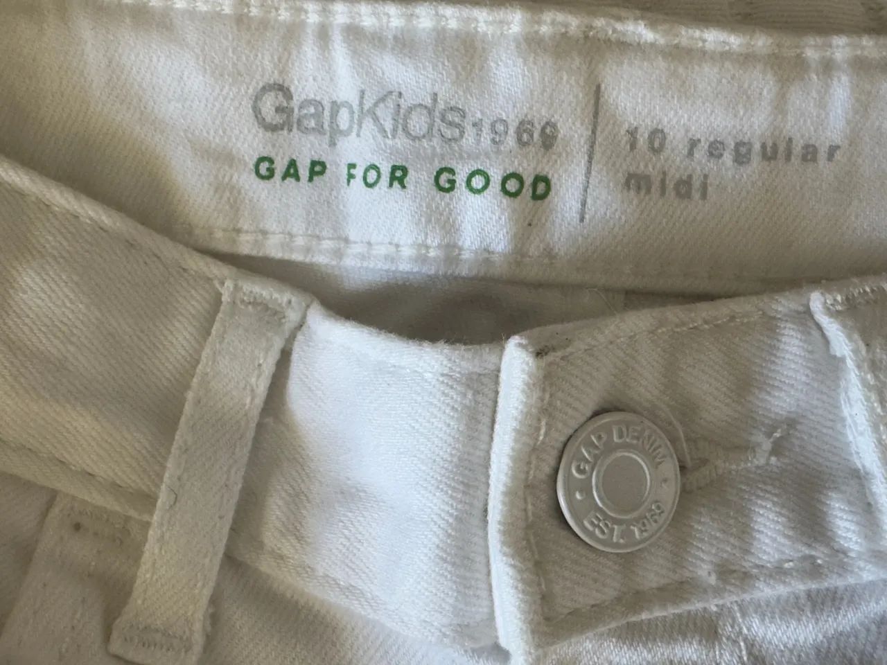 Short Jeans Branco Infantil - Gap - Foto 2