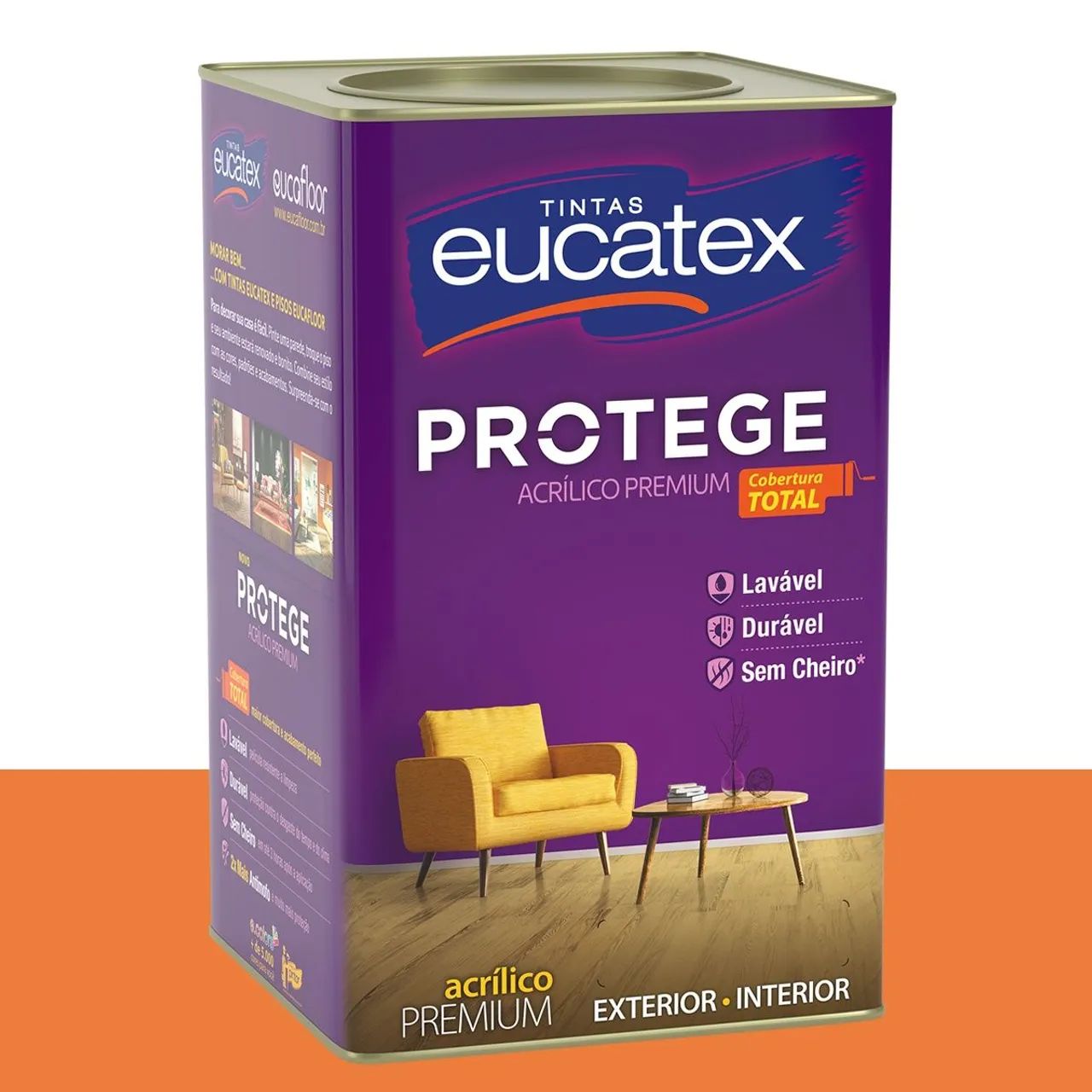 Tinta Acrílica Acetinada Eucatex Afrobeat 16 L - Foto 2