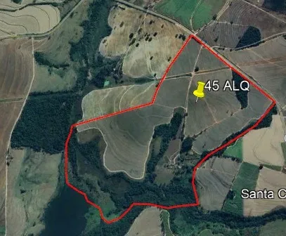 Fazenda 45 alqueires SP