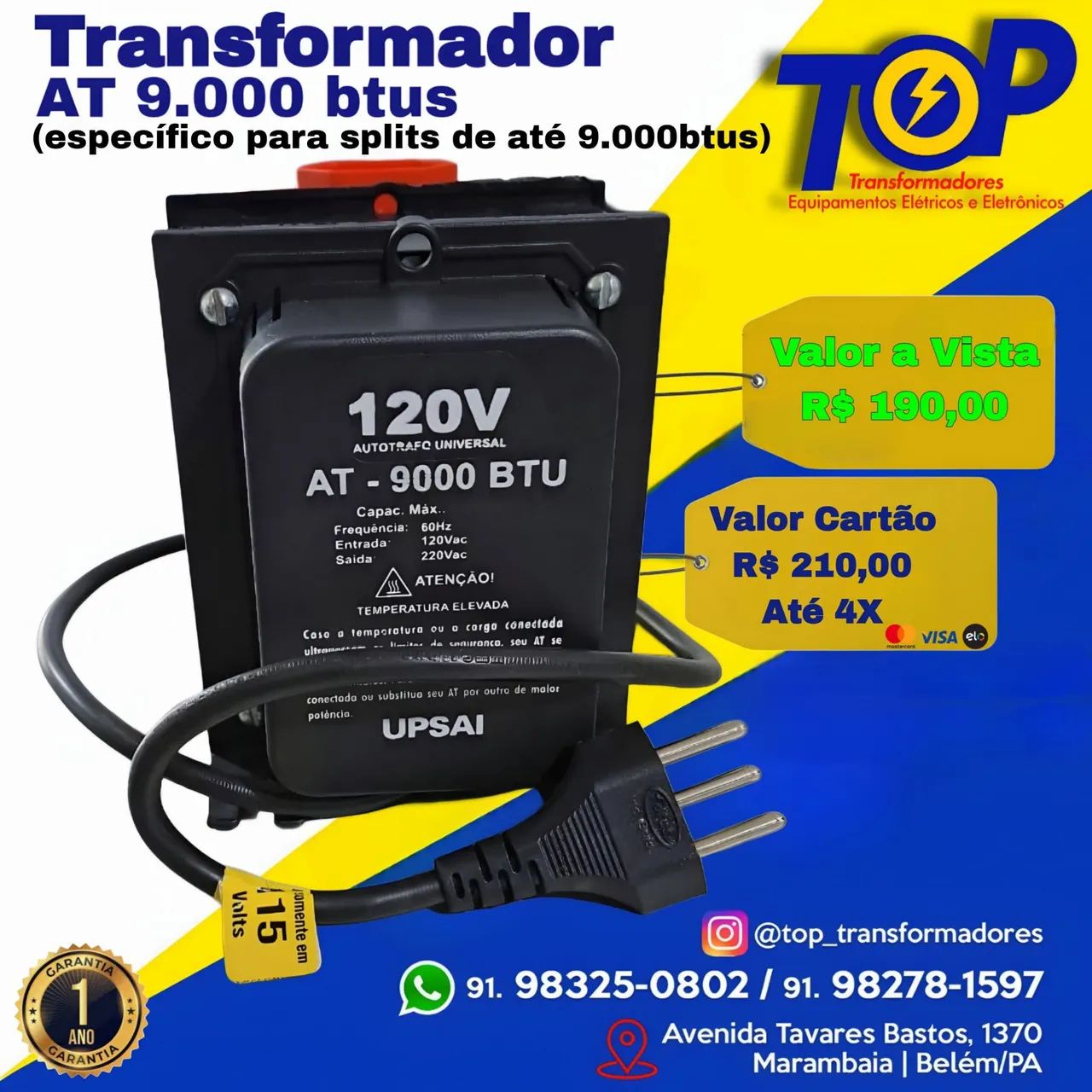 Transformador 3.000va - Bivolt  - Foto 2
