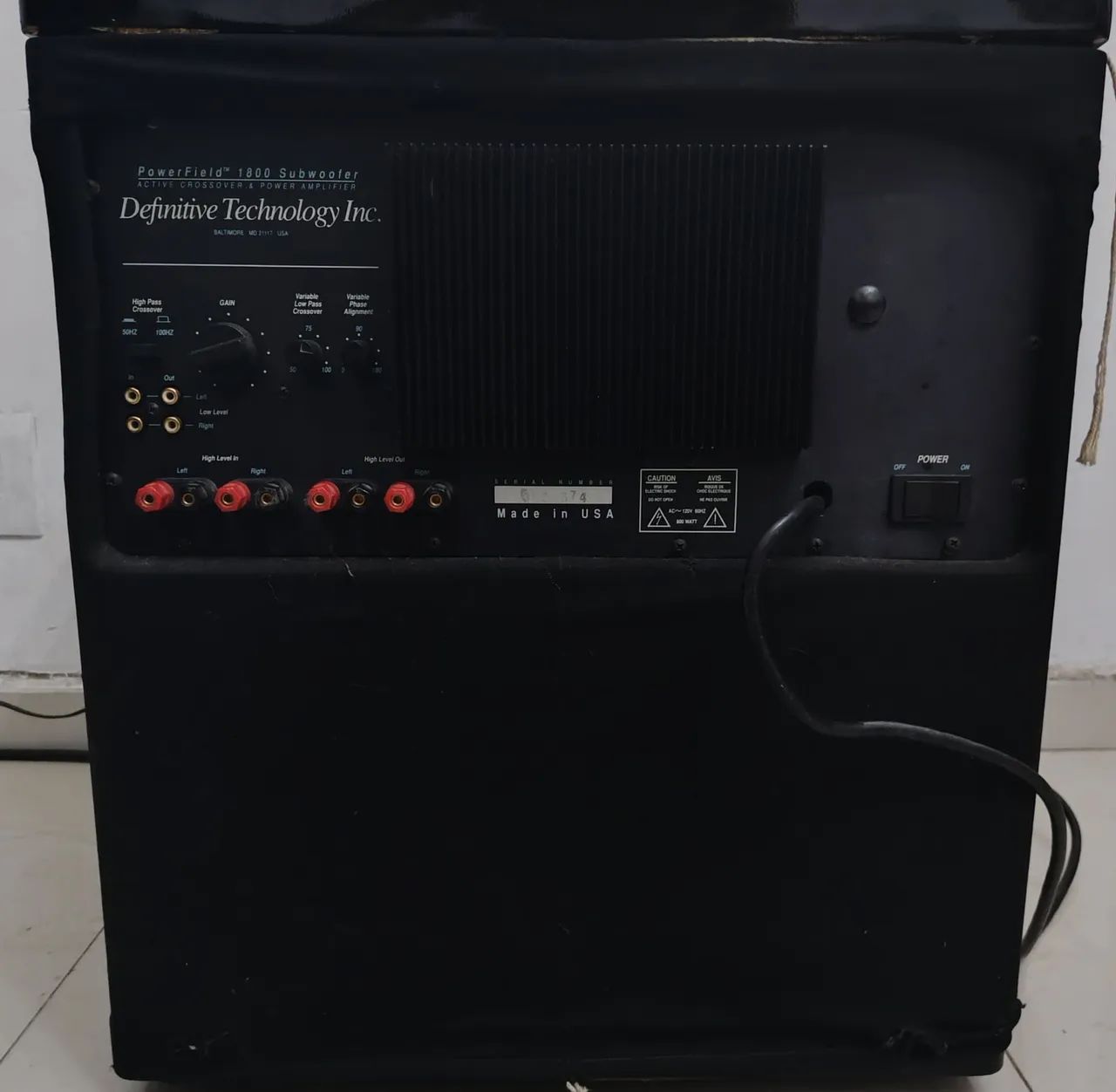 Subwoofer Definitive Technology 1800 - Foto 2