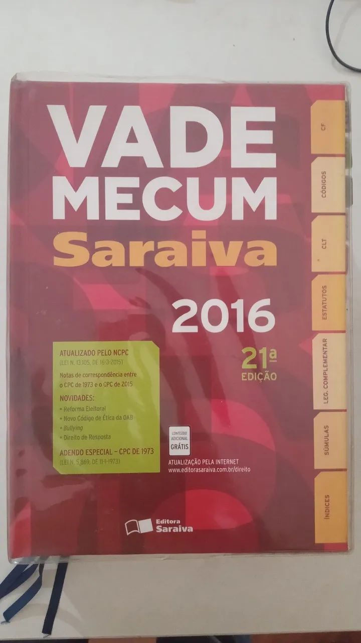 Vade Mecum Saraiva 2016 - 21ª Edição