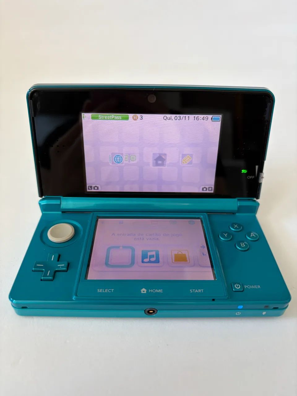 Nintendo 3DS Aqua Blue Usado