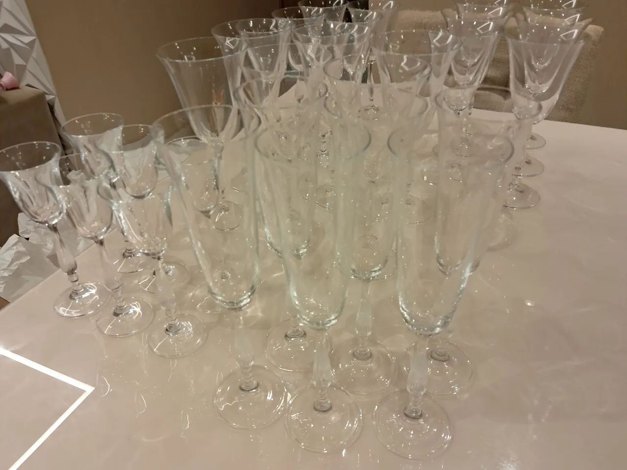 Jogo de taças cristal 30 peças  - Foto 4