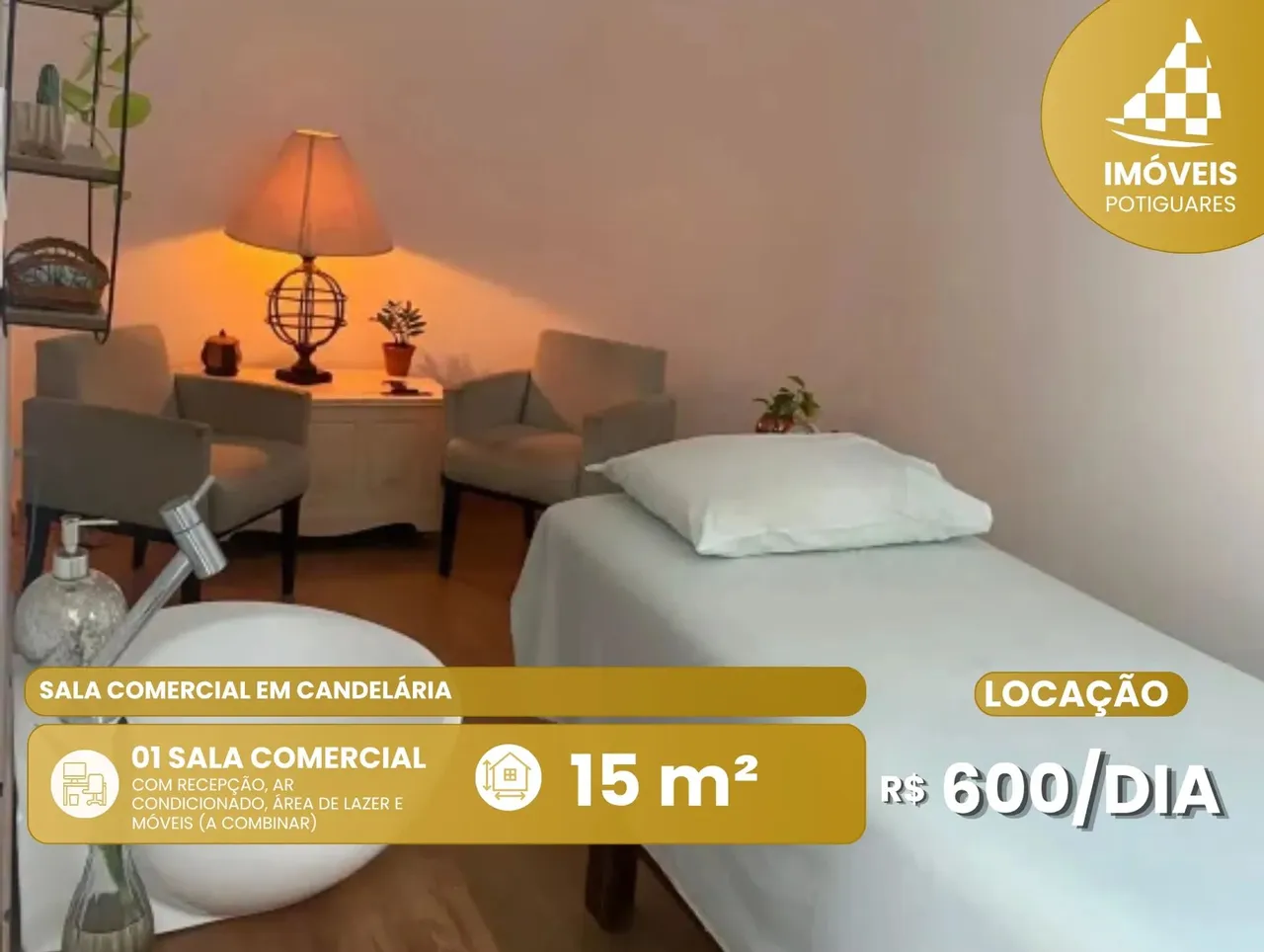 Sala comercial mobiliada para aluguel em Candelária