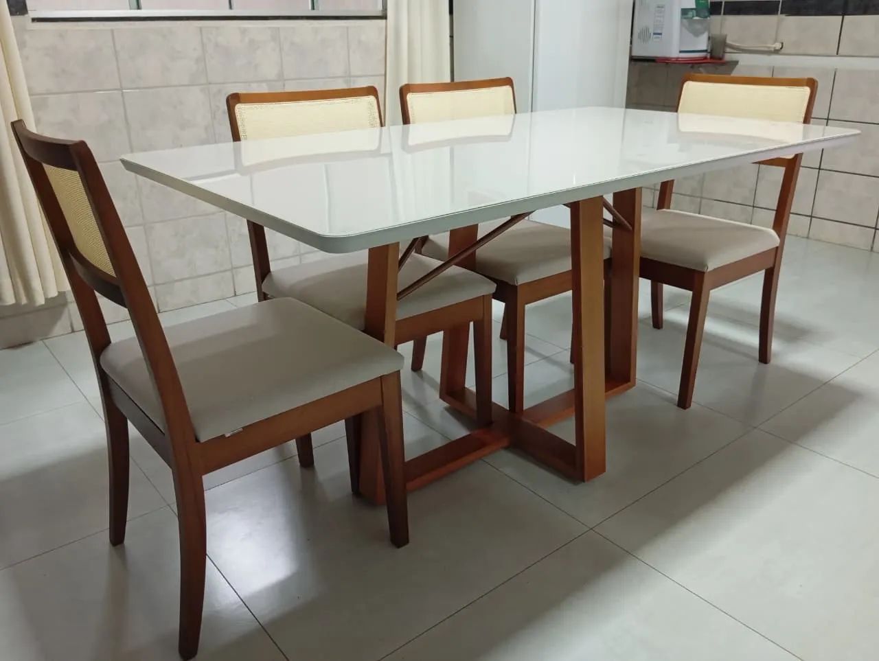 Mesa nova de madeira pronta entrega  - Foto 3