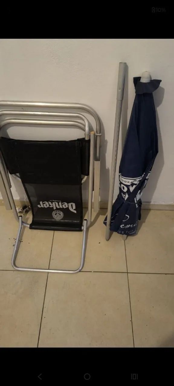 Guarda sol e Cadeira de Praia