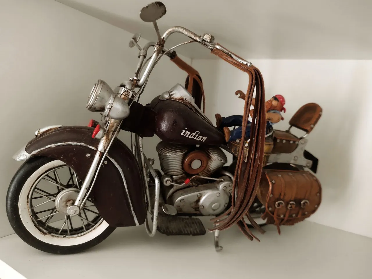 Miniatura de Moto Indiana Decorativa