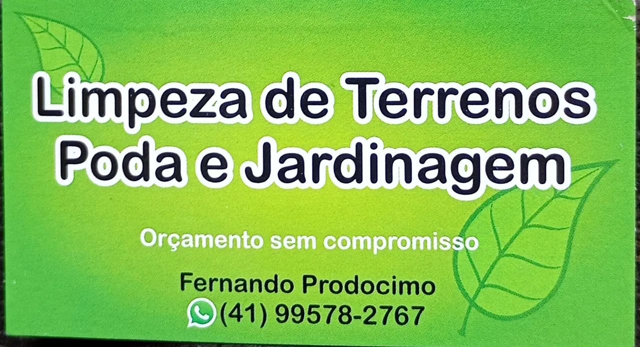 Jardineiro bairro Abranches 