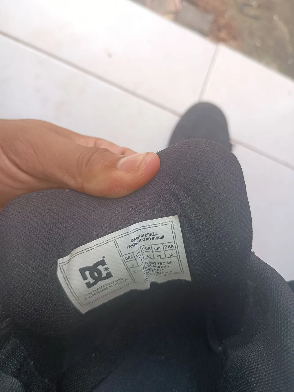 Tênis DC Shoes Preto - Tamanho 40