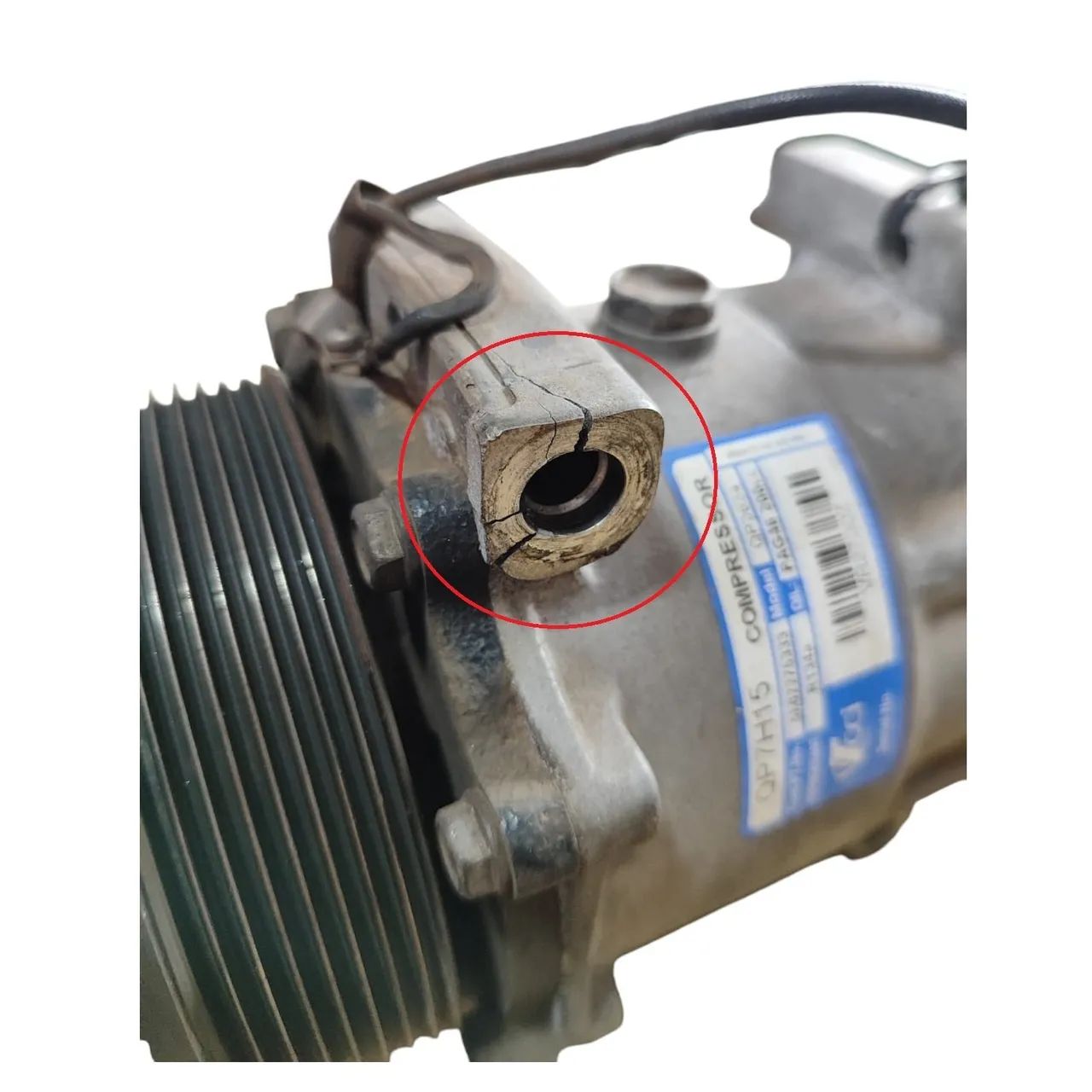 Compressor Ar Condicionado Original Tector C/ Avaria E2203 - Foto 9