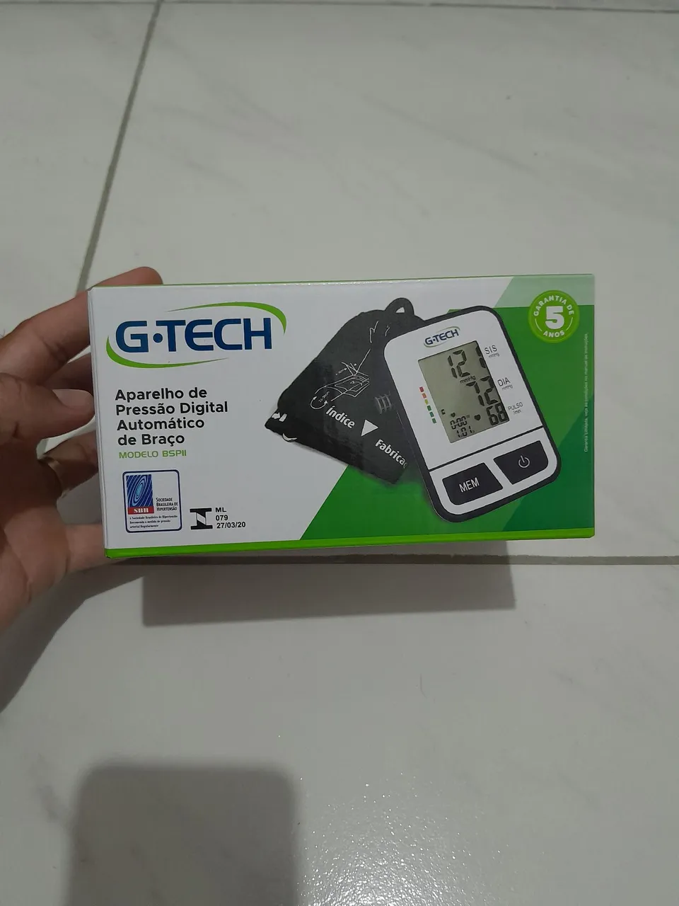 Aparelho de Pressão Digital Automático G-Tech BSPII