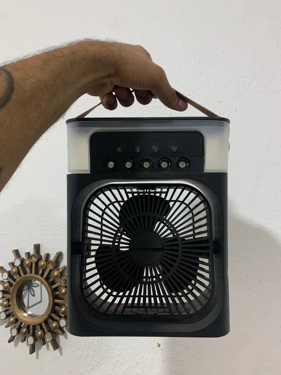 Ventilador Portátil USB Preto - Foto 2