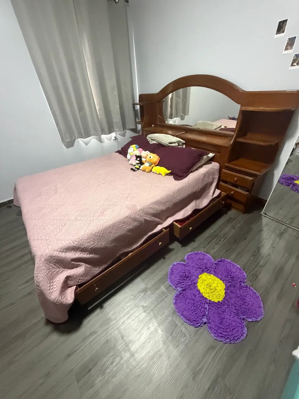 Cama casal em madeira - Foto 2