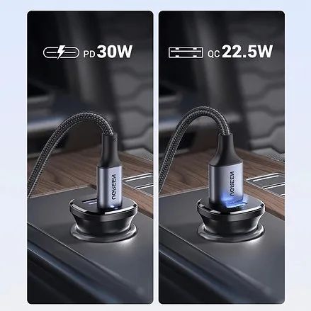 Carregador Veicular UGREEN 30W - Foto 3