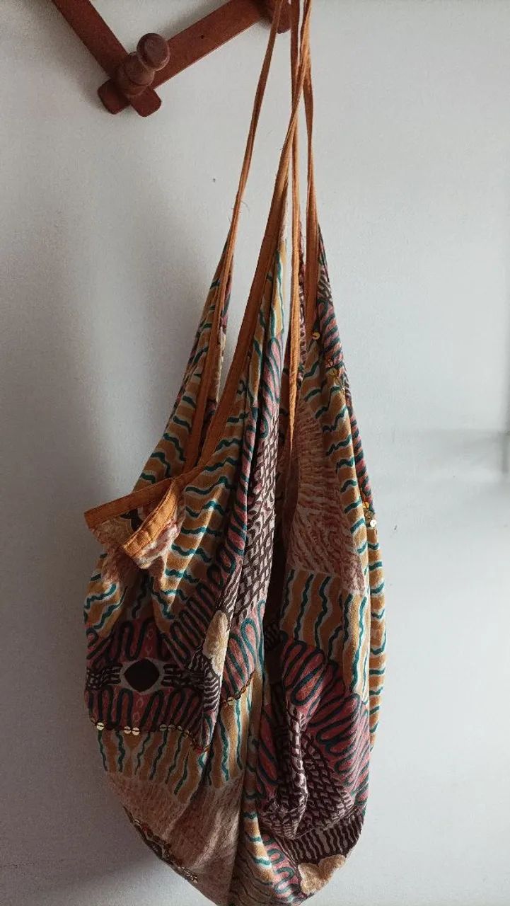 Bolsa de tecido indiana - Foto 4